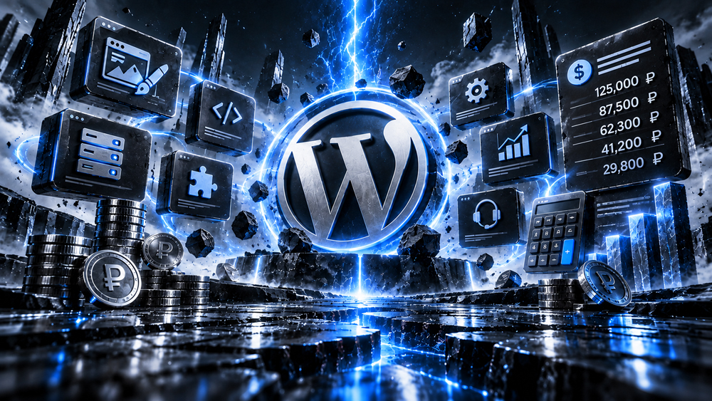 Стоимость сайта на WordPress в 2026 году — разработка, дизайн, SEO, плагины и поддержка